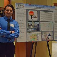 Donovan Lopez shares his research poster